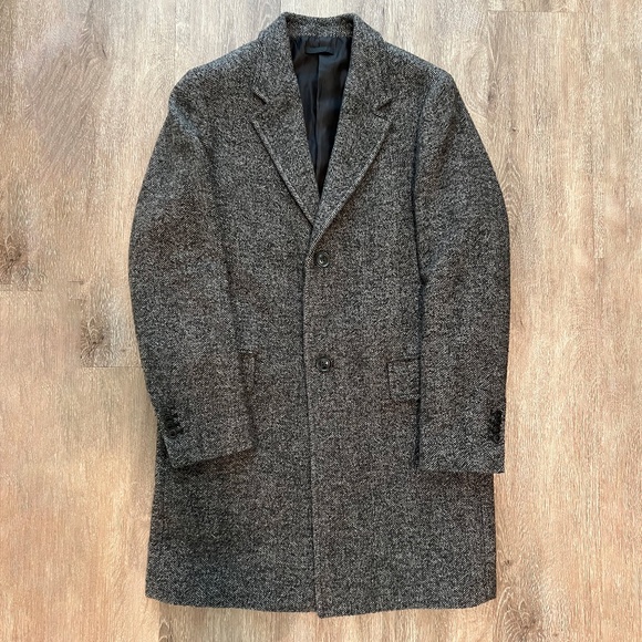 Mango Recycled Wool Coat, Herringbone, S - Picture 1 of 4